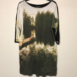 Roots cottage vine 3/4 sleeve